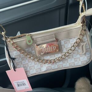 Juicy Couture Cream and Gold Women's Bag